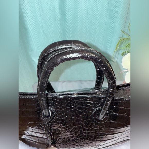 Like New! EUC - Furla Medium Croc-Embossed Leather Tote - Picture 5 of 11